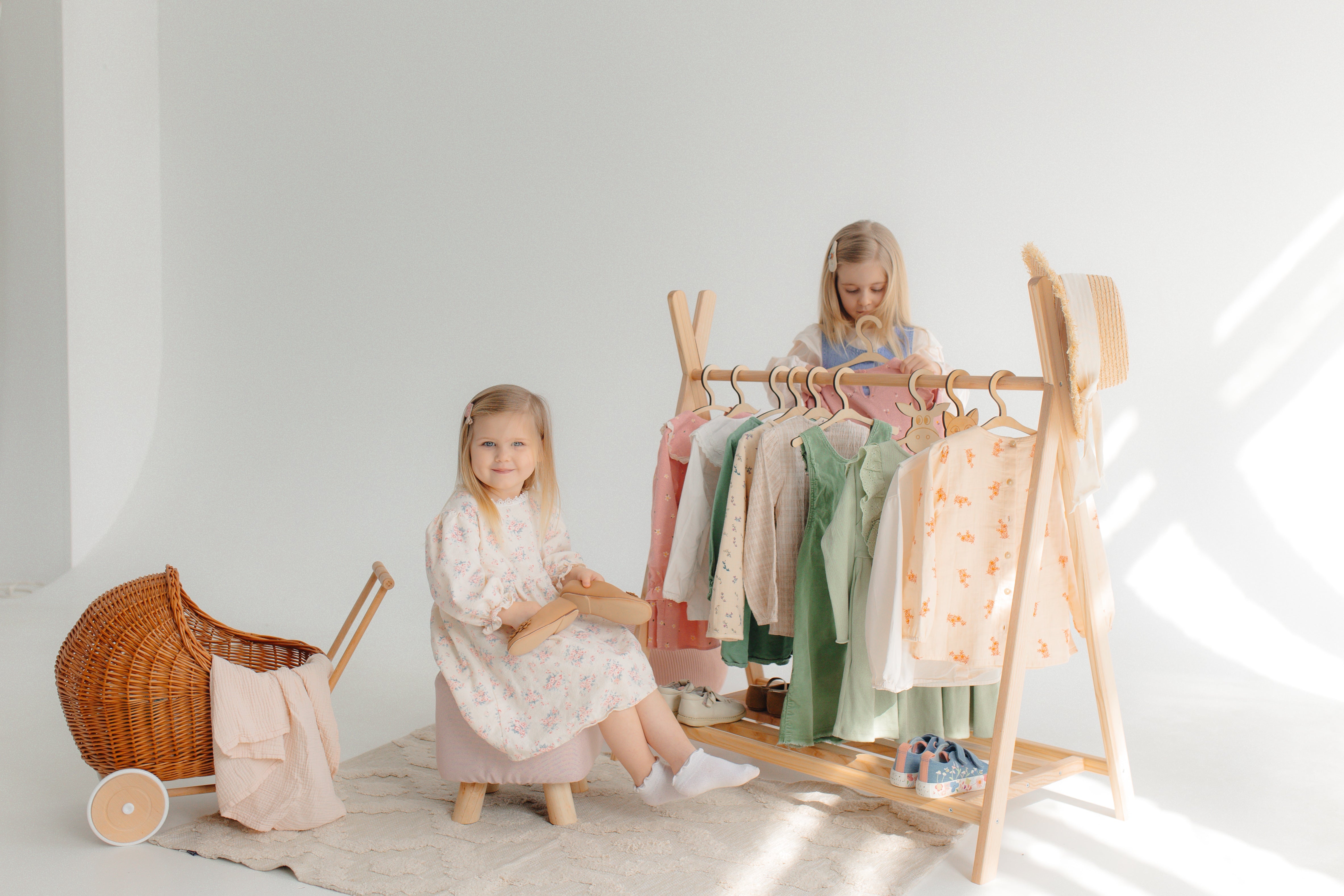 Wooden Hangers Baby Girl Clothes Hangers Personalised Baby Coat