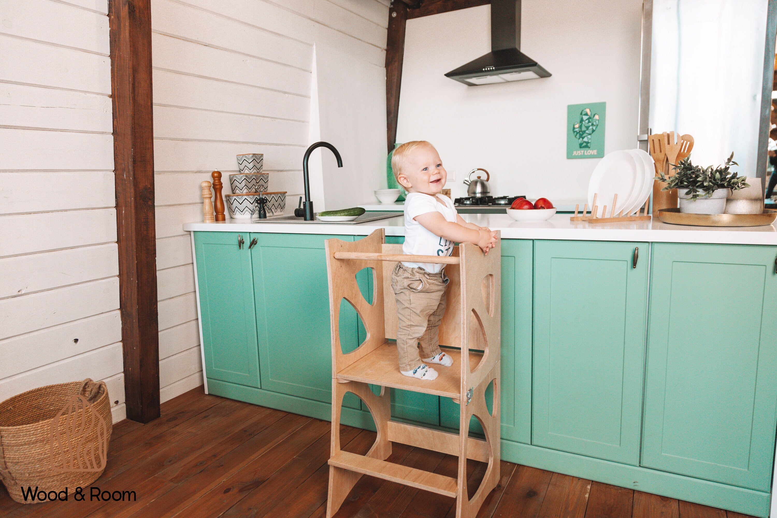 Montessori Wooden Kitchen Helper Tower – Woodandroom