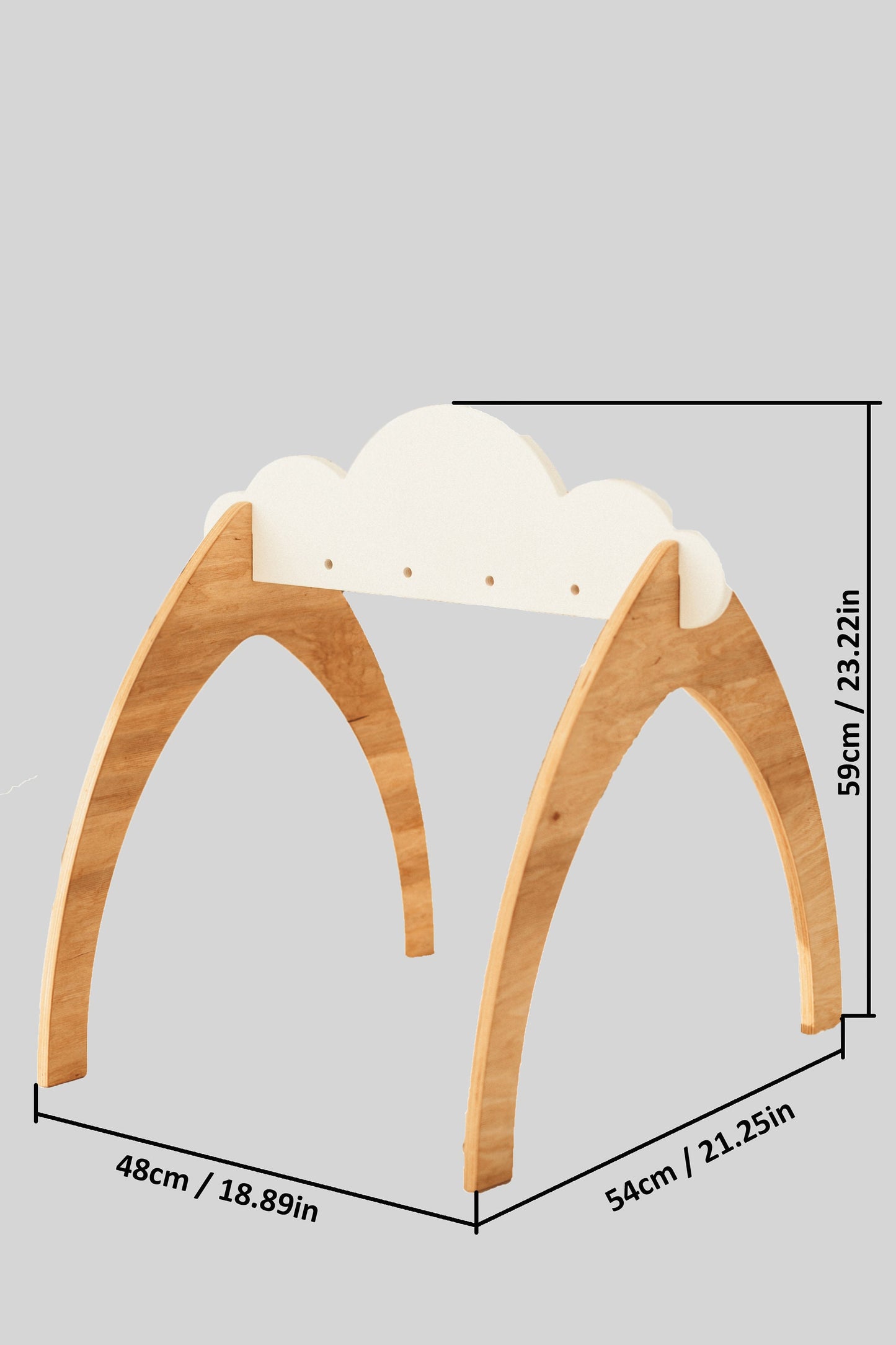 Wooden Baby Gym "Clouds"