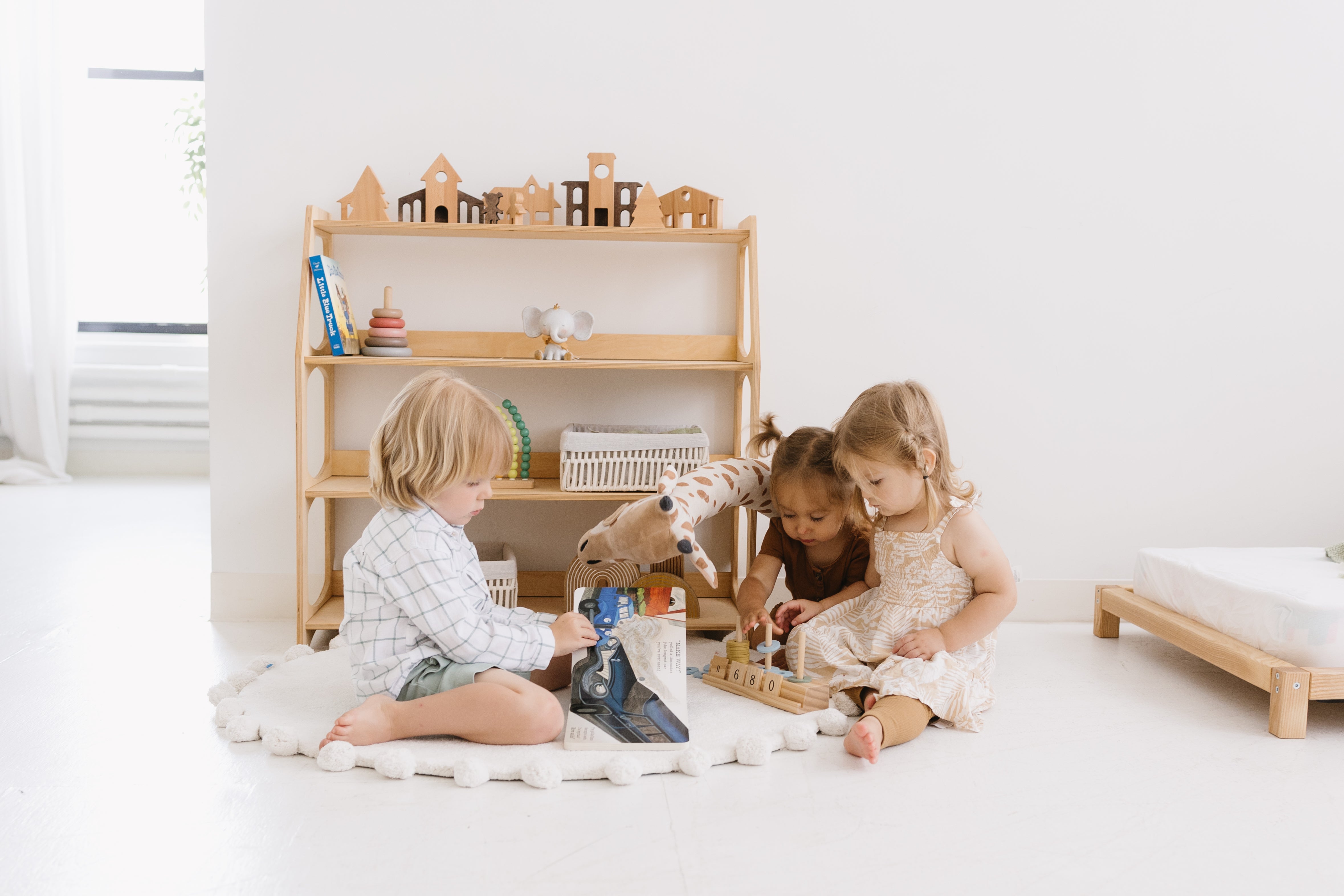 Montessori Shelves Wooden shelves for toddlers Woodandroom
