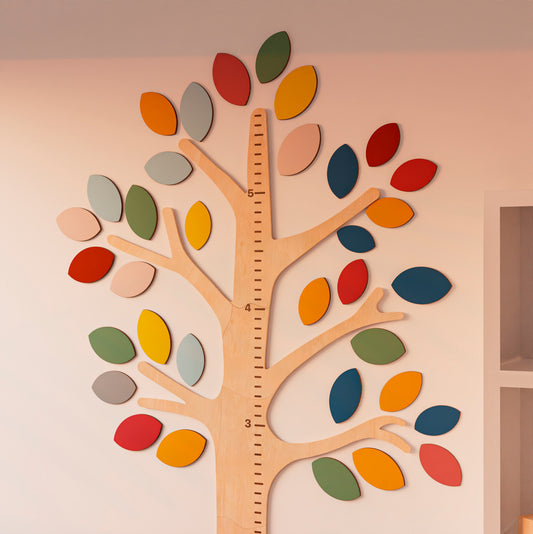 Family Tree - Wooden Height Chart | Growth Chart