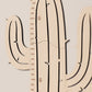 Cactus - Wooden Height Chart | Growth Chart