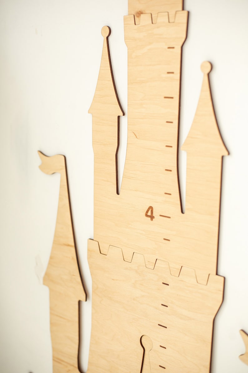 Princess Castle - Wooden Height Chart | Growth Chart – Woodandroom