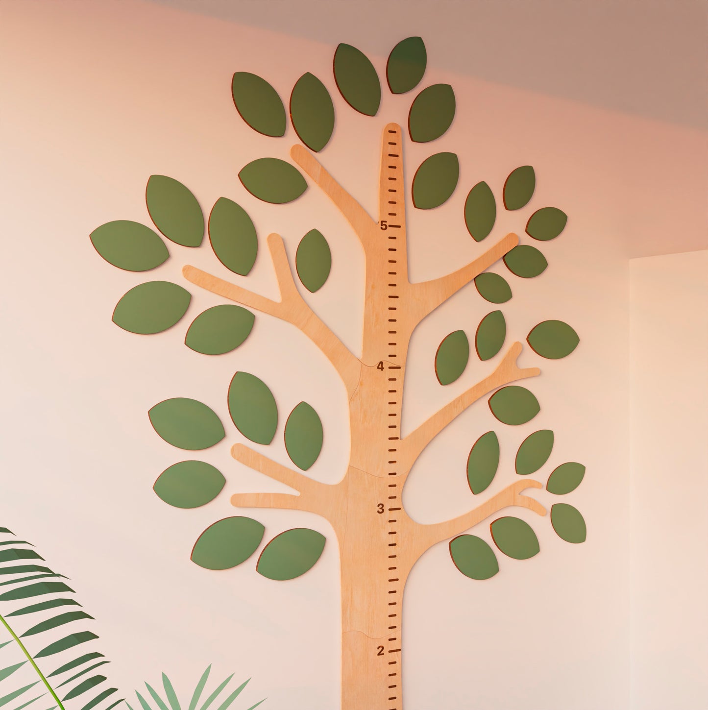 Family Tree - Wooden Height Chart | Growth Chart