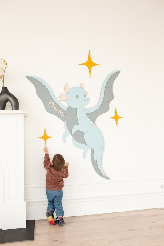 Cute Baby Dragon - Wooden Height Chart