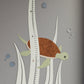 Sea Turtle - Wooden Height Chart | Growth Chart