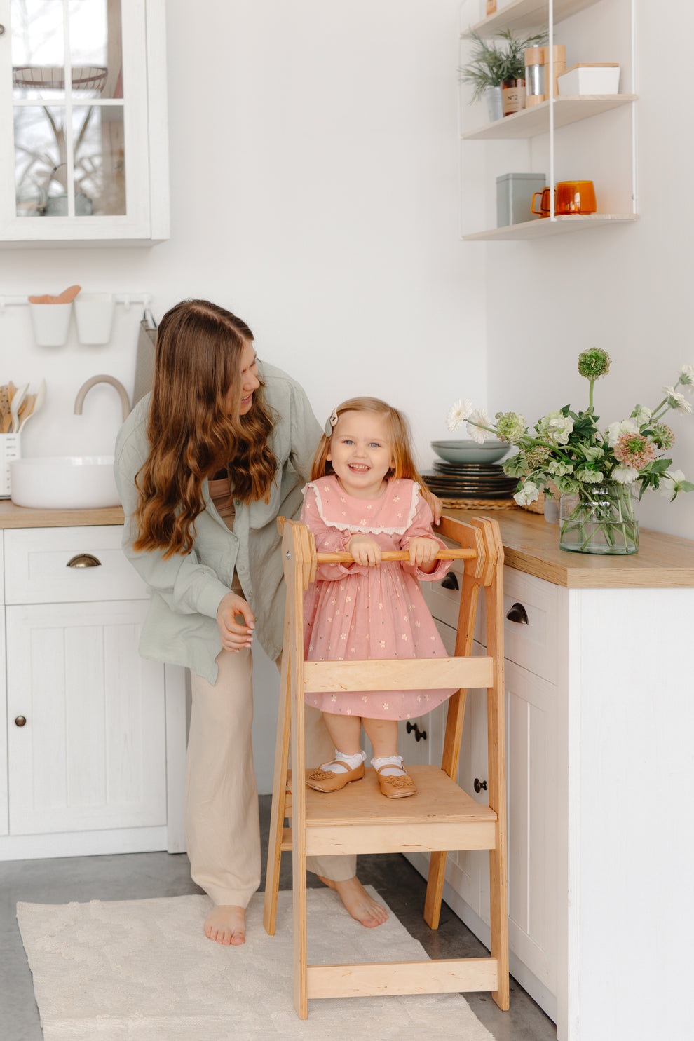 Foldable Learning Helper | Learning Tower – Woodandroom