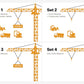 Construction Crane - Wooden Height Chart | Growth Chart