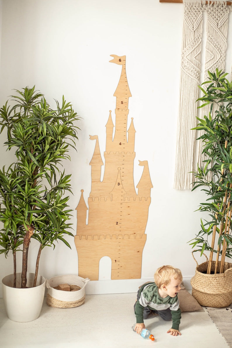 Princess Castle - Wooden Height Chart