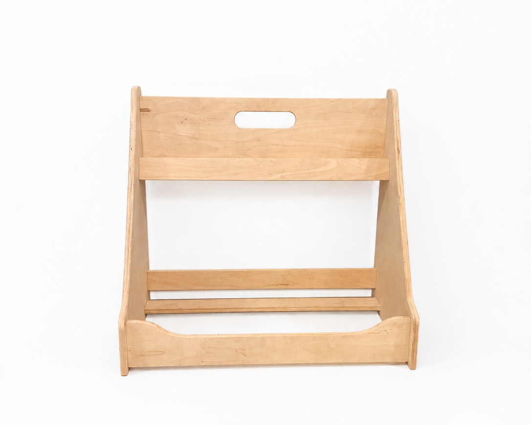 Montessori Toy & Book Storage Shelf with Fabric Baskets for Kids Rooms