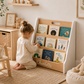 Front Facing Kids Bookshelf for Montessori Nursery and Preschool Reading Spaces