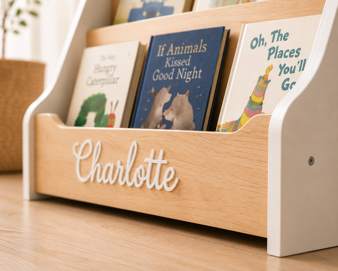 Front Facing Kids Bookshelf for Montessori Nursery and Preschool Reading Spaces