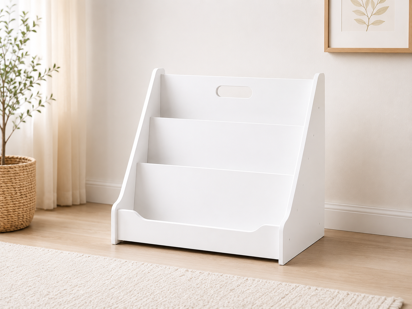 Front Facing Kids Bookshelf for Montessori Nursery and Preschool Reading Spaces