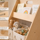 Montessori Toy & Book Storage Shelf with Fabric Baskets for Kids Rooms