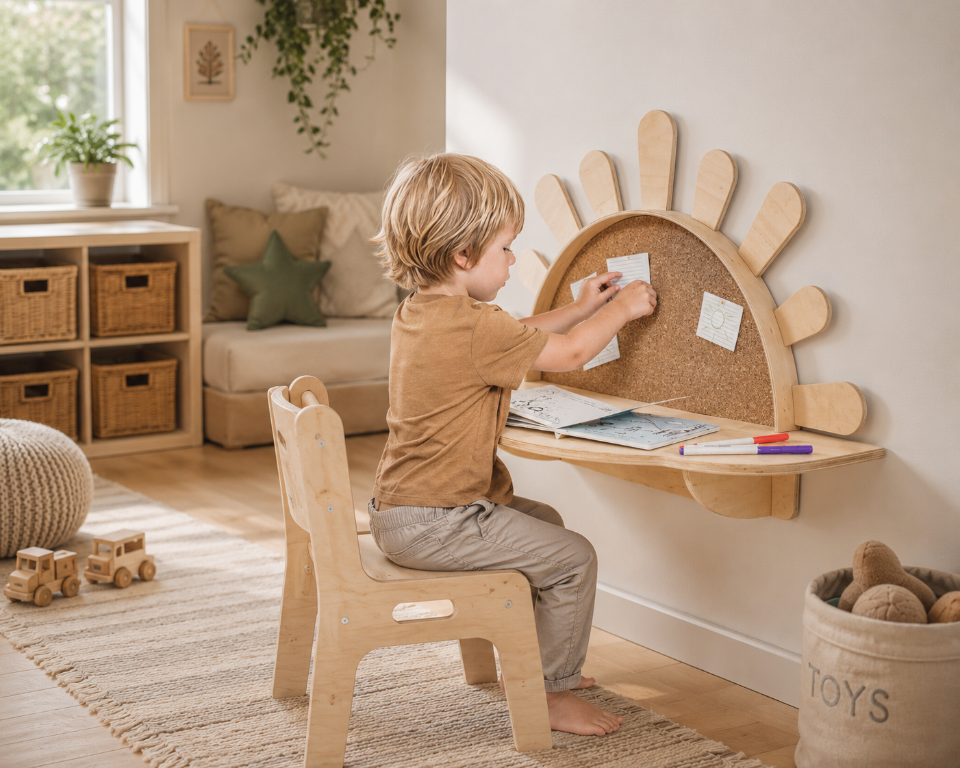 Wall-Mounted Kids Table “Sunshine”