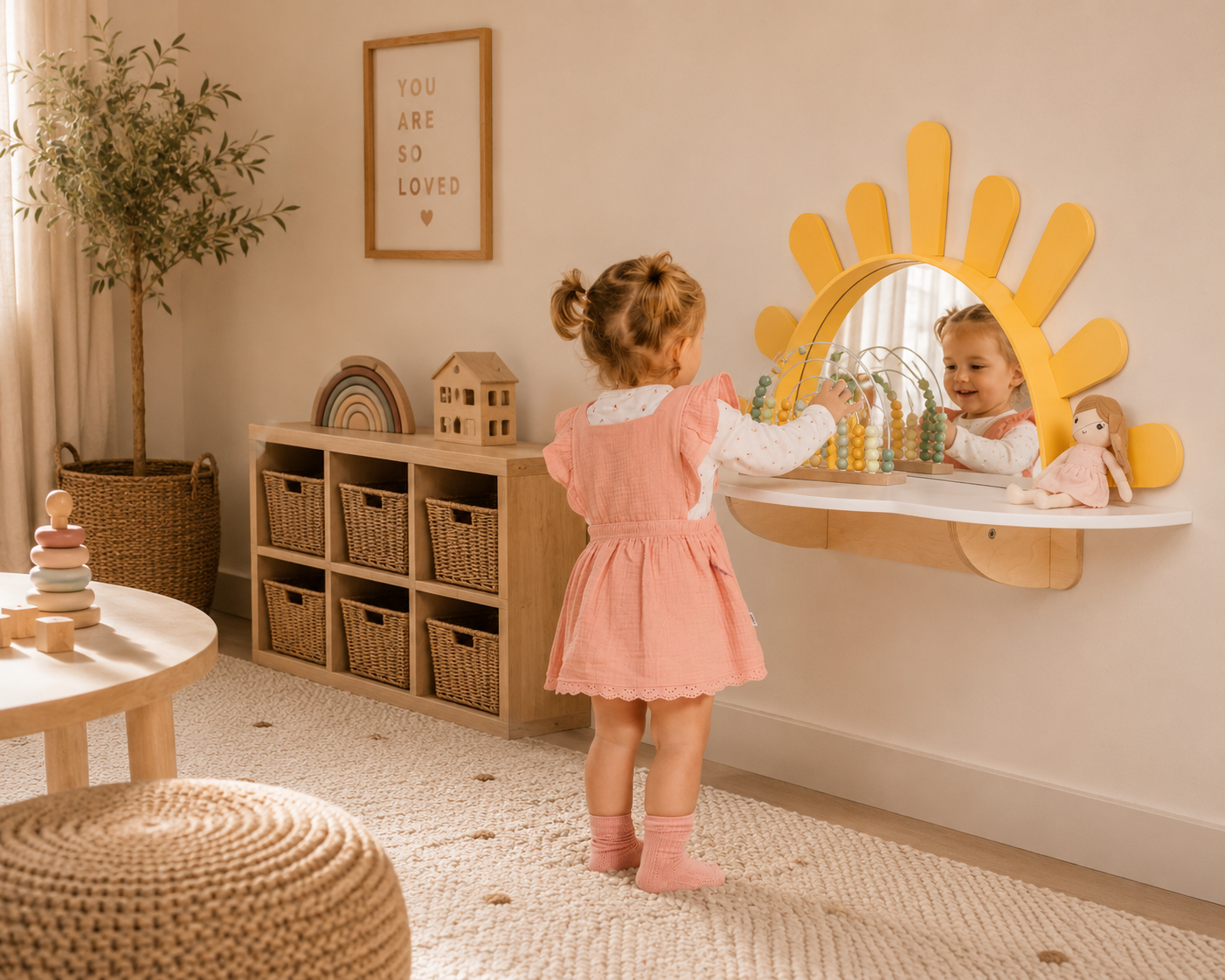 Wall-Mounted Kids Table “Sunshine”
