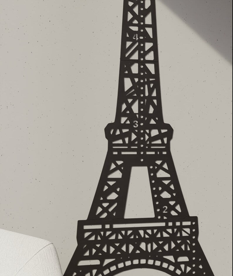 Eiffel Tower - Wooden Height Chart