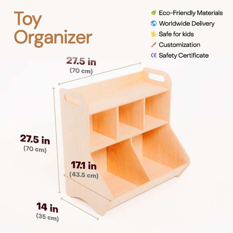 Montessori-Inspired Toy Storage Shelf
