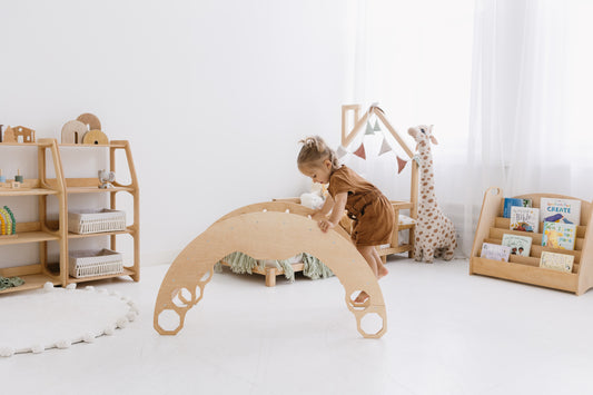 Montessori Climbing Toys: Wooden Arches, Triangles and Climbing Sets for  Kids – Woodandroom