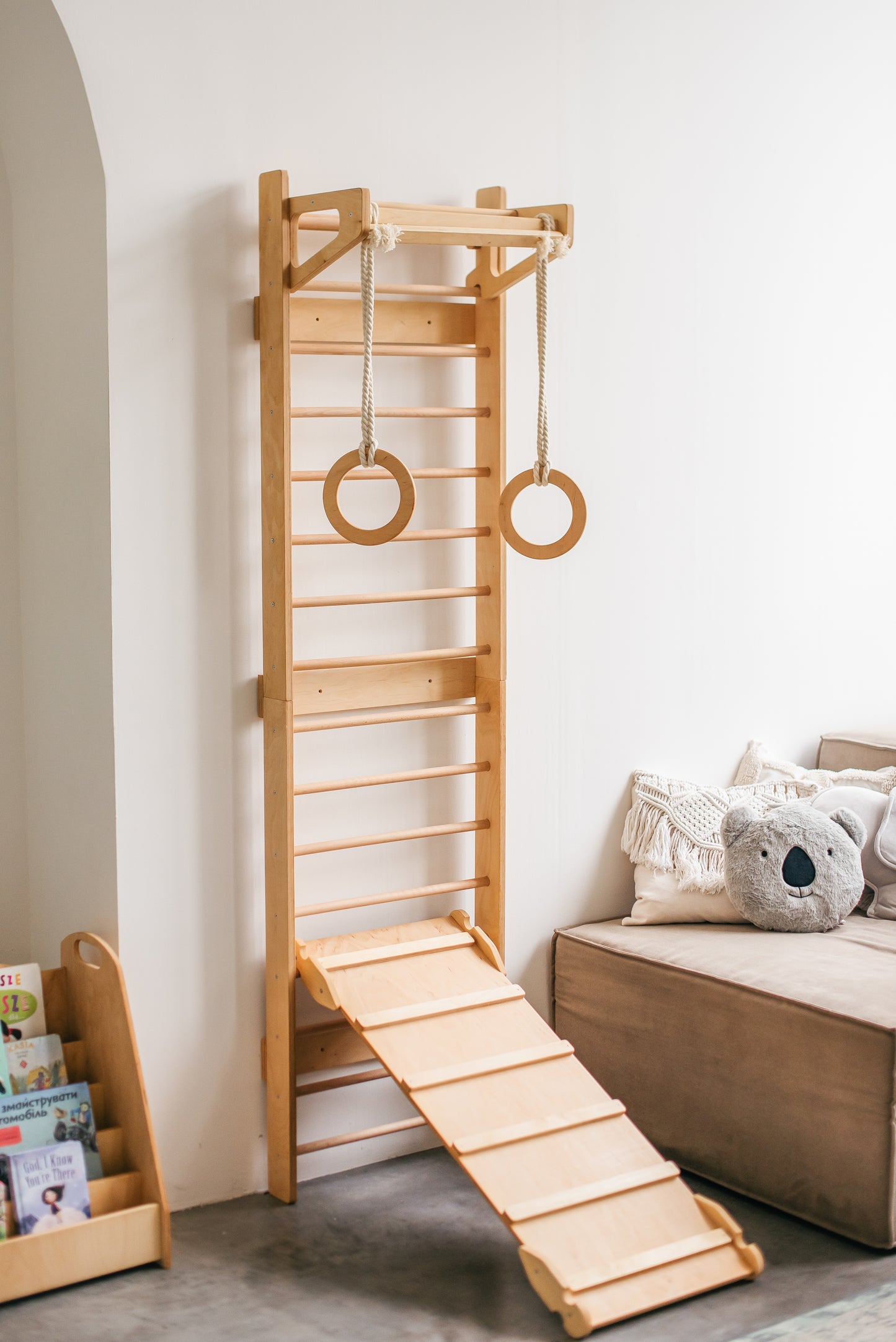 Wooden Montessori Climbing Wall for Kids