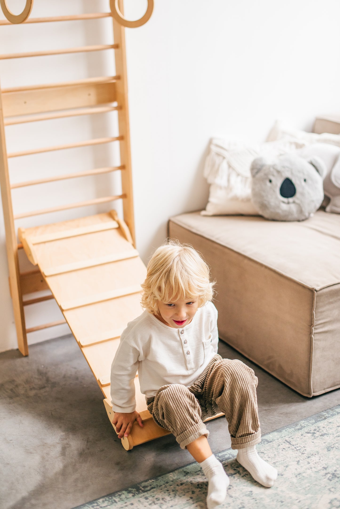 Wooden Montessori Climbing Wall for Kids