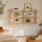 Wooden Wall Shelf – Scandinavian 3-Tier Birch Plywood Shelf