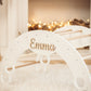 Large Climbing Arch with Pillow & Ramp (White + Natural Wood)